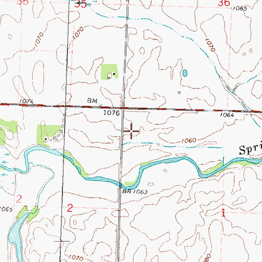 Topographic Map of Yellow Medicine County, MN