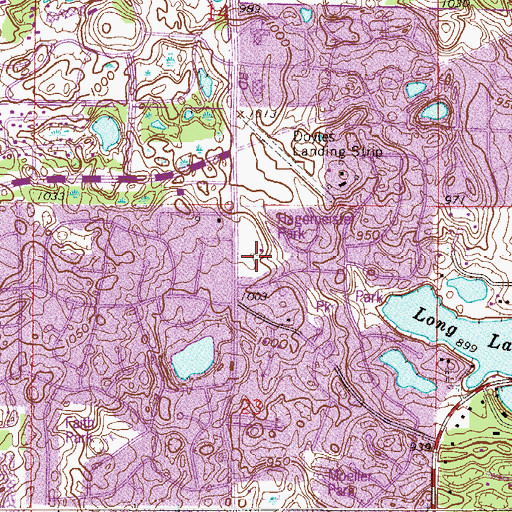 Topographic Map of Hagemeister Park, MN
