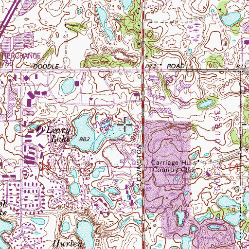 Topographic Map of O'Leary Park, MN