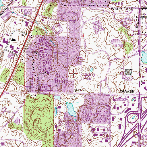 Topographic Map of Quarry Park, MN