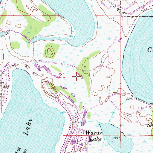 Topographic Map of Lino Lakes, MN