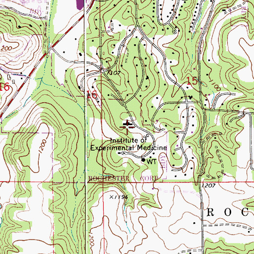 Topographic Map of Institute of Experimental Medicine, MN