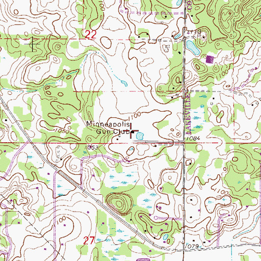 Topographic Map of Minneapolis Gun Club, MN