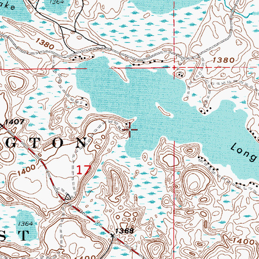 Topographic Map of Bolduc Seaplane Base, MN