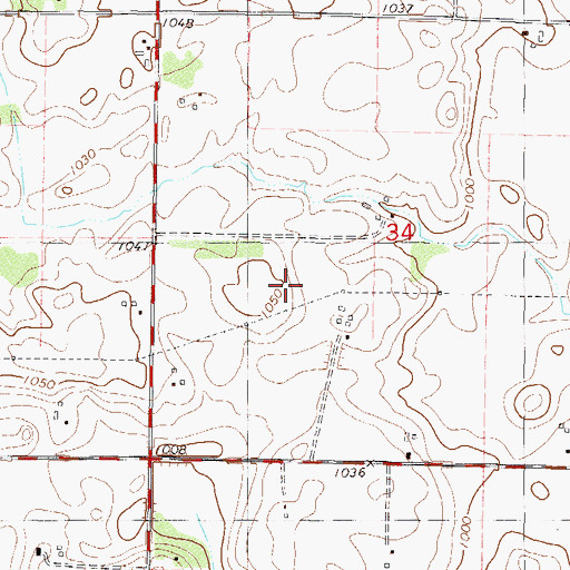 Topographic Map of Centerville Lake Seaplane Base, MN