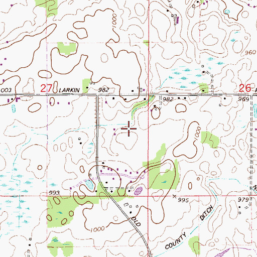 Topographic Map of Kral's Personal Use Landing Field, MN