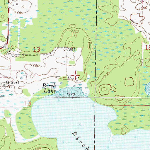 Topographic Map of Sethney Personal Airport, MN