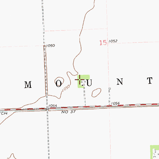 Topographic Map of Rick Mathias Private Airport, MN