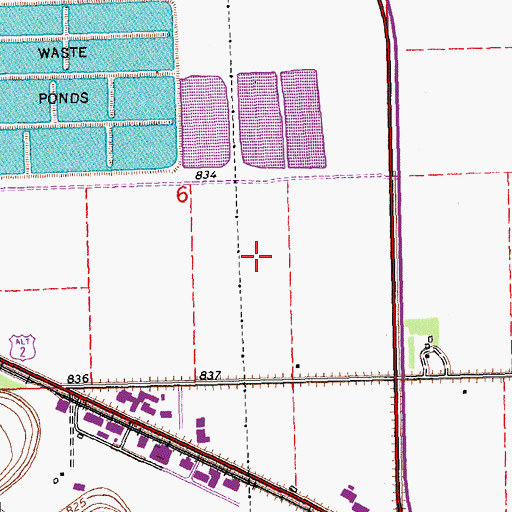 Topographic Map of Spud Field (historical), MN