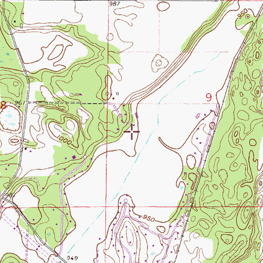 Topographic Map of Meadowvale Airport, MN