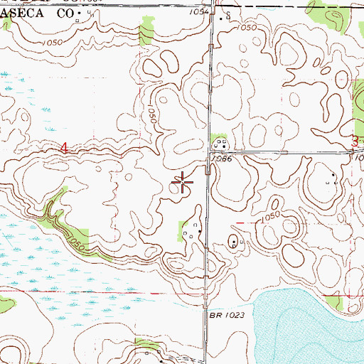 Topographic Map of Galler's Airport, MN