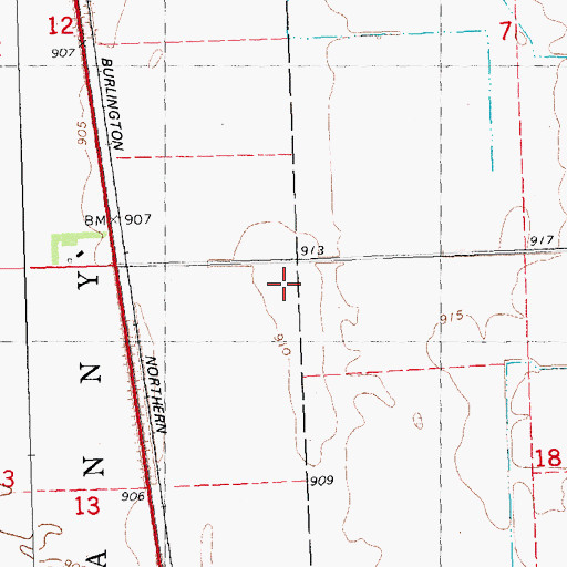 Topographic Map of Gasper Airport, MN
