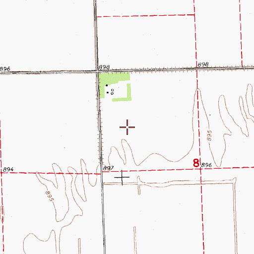 Topographic Map of Pake Airport (historical), MN