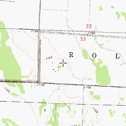 Topographic Map of Arthur Field, MN