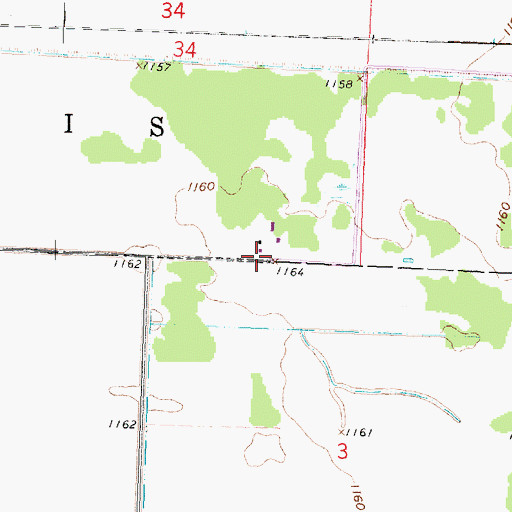 Topographic Map of Klamar Field, MN