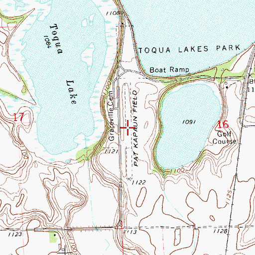 Topographic Map of Kapaun-Wilson Field, MN