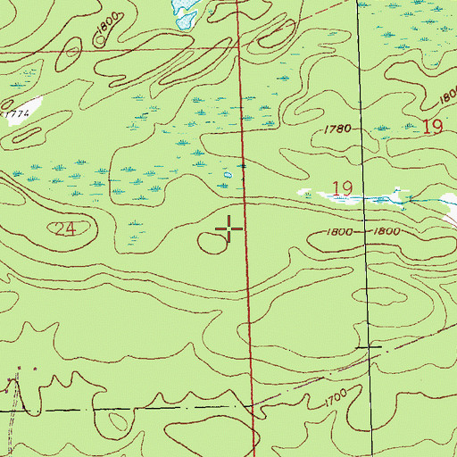 Topographic Map of Grand Marais/Cook County Airport, MN