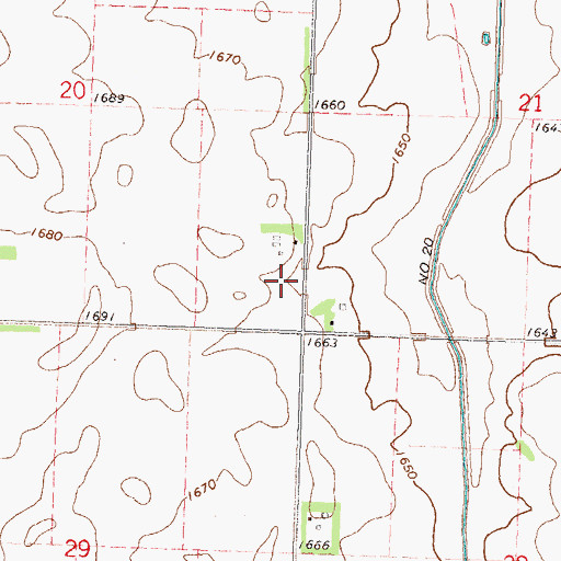 Topographic Map of Dairyview Airport (historical), MN