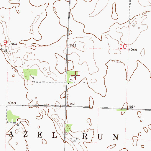 Topographic Map of W Johnson Field (historical), MN