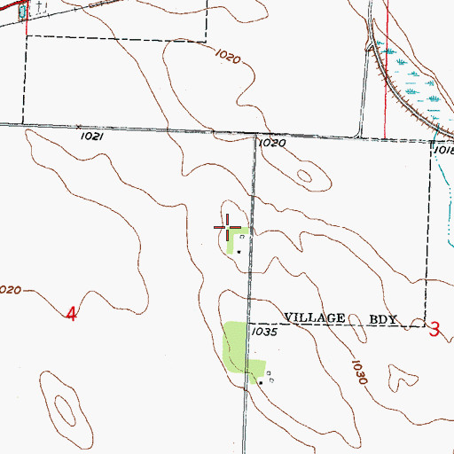 Topographic Map of Home-Base Airport (historical), MN