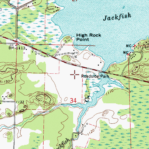 Topographic Map of International Seaplane Base, MN