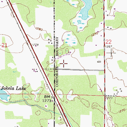 Topographic Map of Ultraflyte Incorporated Airport, MN