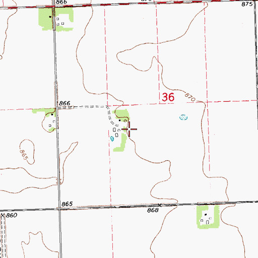 Topographic Map of Anderson Field, MN