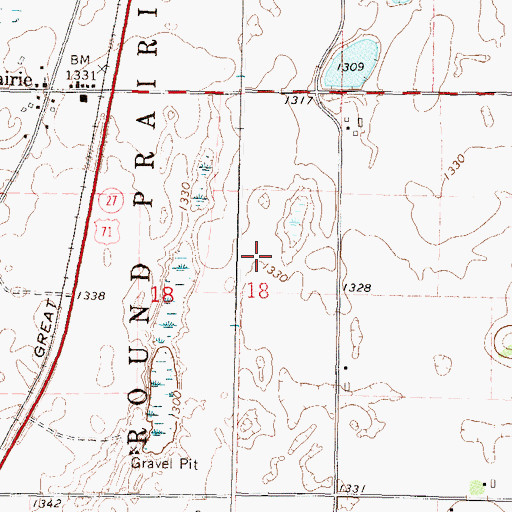 Topographic Map of Todd Field, MN