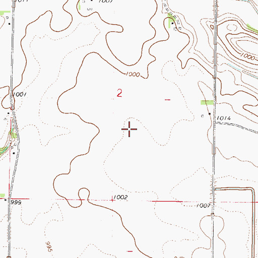 Topographic Map of Mankato Farmstrip Airport (historical), MN