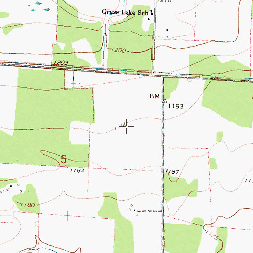 Topographic Map of Honker Flats Airport (historical), MN