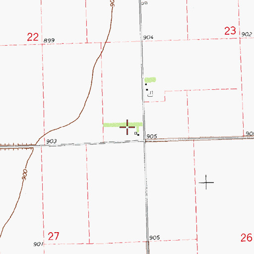 Topographic Map of Jerger's Field, MN