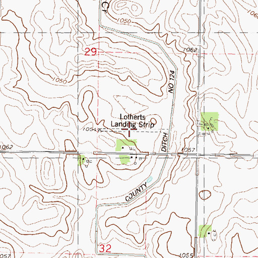 Topographic Map of Lothert's Farm Strip, MN