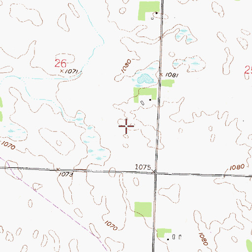 Topographic Map of Schwenk Airport (historical), MN