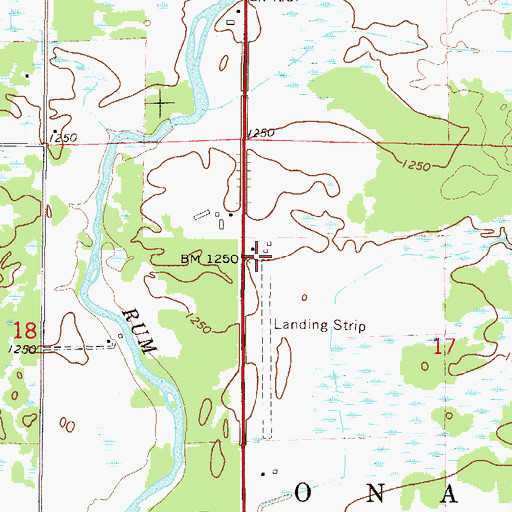 Topographic Map of Swiderski Field, MN