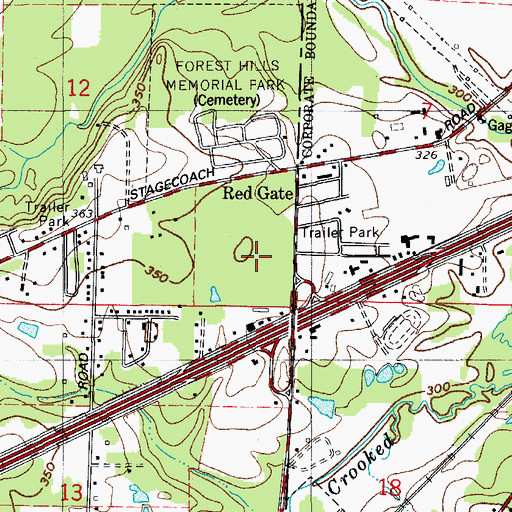 Topographic Map of Salasco Sanitarium (historical), AR