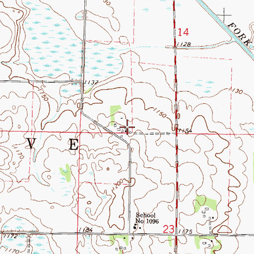 Topographic Map of Empire Valley Airport (historical), MN