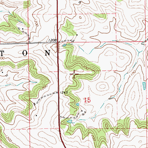 Topographic Map of High Grove Airport, MN