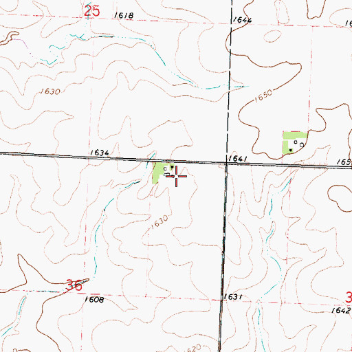 Topographic Map of Rohwer Airport (historical), MN