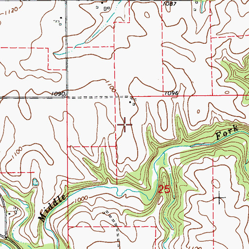 Topographic Map of Van Norman's Airport, MN
