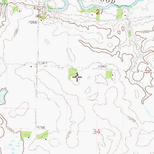 Topographic Map of Fuhr Flying Service, MN