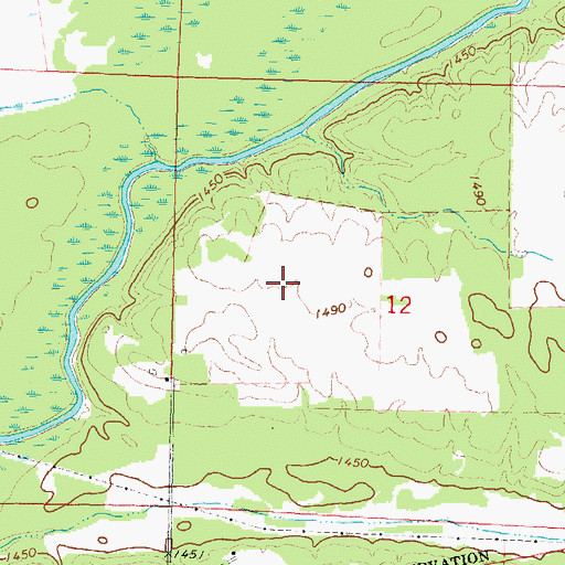 Topographic Map of The Last Resort Airport (historical), MN