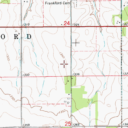 Topographic Map of Caldbeck Field, MN