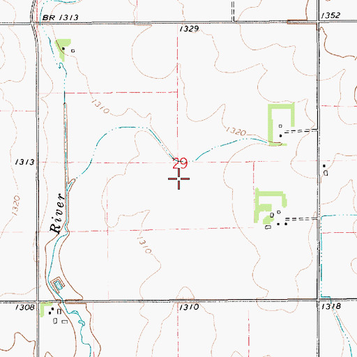 Topographic Map of Gilgenbachs Airport (historical), MN