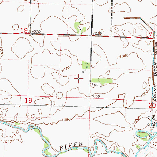 Topographic Map of Schmidt Private Airport (historical), MN