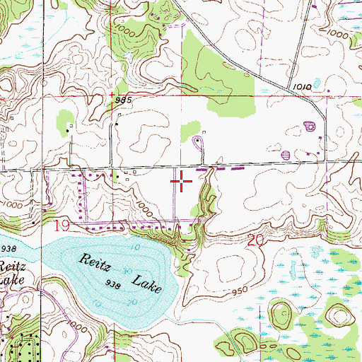 Topographic Map of Molnau Airpark, MN