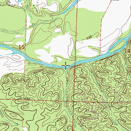 Topographic Map of Smith Ford, AR