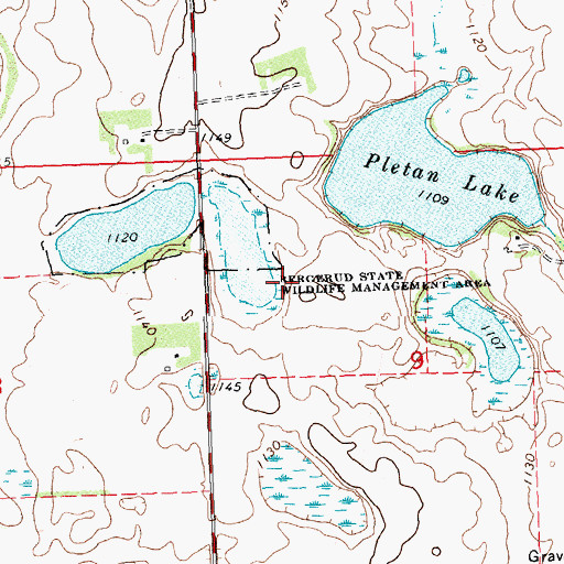 Topographic Map of Swift Airport (historical), MN