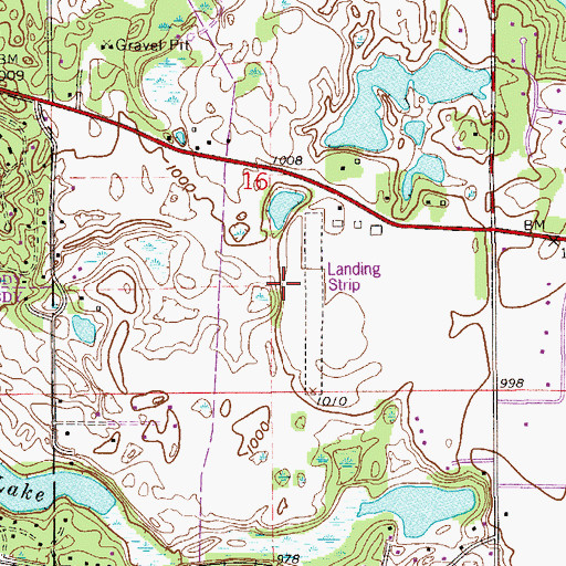 Topographic Map of Northport Airport (historical), MN