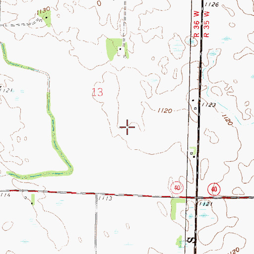 Topographic Map of Willmar Municipal Airport-John L Rice Field, MN