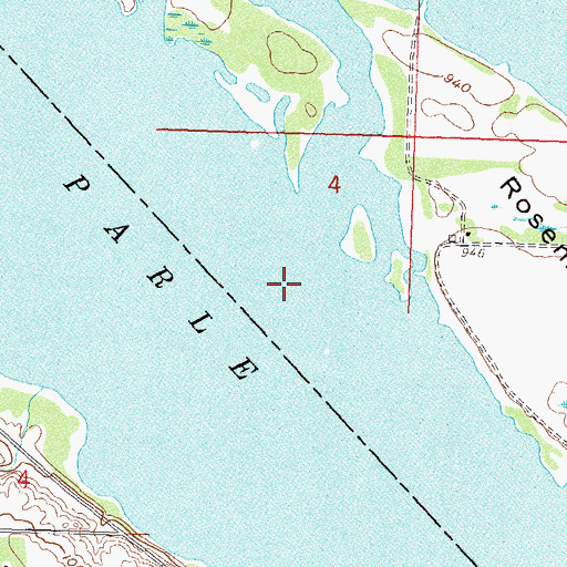 Topographic Map of Lac Qui Parle, MN